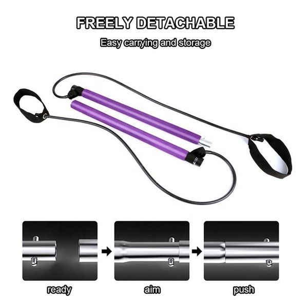 yoga pilates stick bar resistance band set fitness equipment exercise body building training pilate rod with pull rope stripes
yoga pilates stick bar resistance band set fitness equipment exercise body building training pilate rod with pull rope stripes