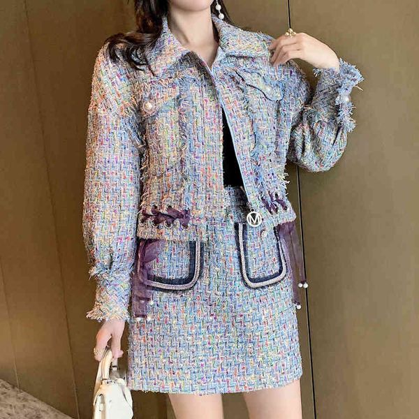 winter autumn of the luxury vintage tweed two girls'ensemble long sleeves plaid wool zipper short coat mini skirt suit clothes ehgd, Black
winter autumn of the luxury vintage tweed two girls'ensemble long sleeves plaid wool zipper short coat mini skirt suit clothes ehgd, Black