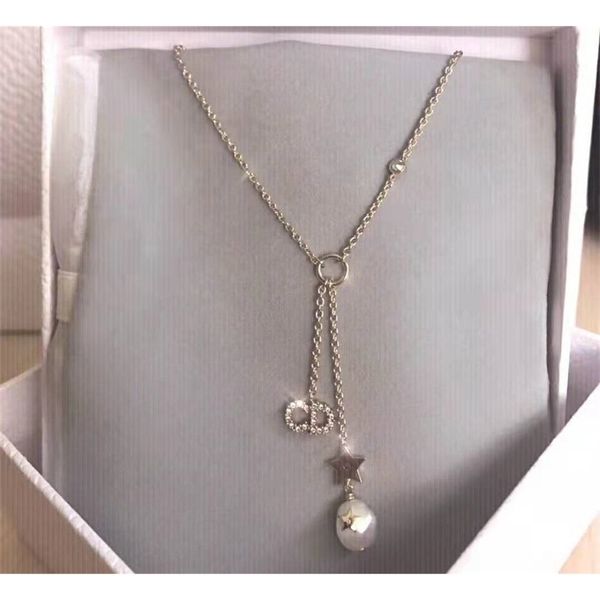 aaa designer jewelry net red high version five pointed star fresh water pearl necklace women's leisure fashion batch a22n, Silver
aaa designer jewelry net red high version five pointed star fresh water pearl necklace women's leisure fashion batch a22n, Silver