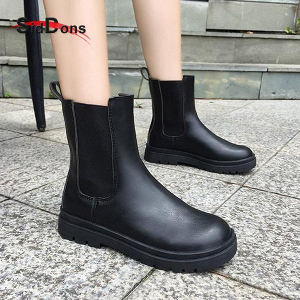 boots siddons black leather women ankle british style slip on punk shoes woman flats thick bottom knight female botas
boots siddons black leather women ankle british style slip on punk shoes woman flats thick bottom knight female botas