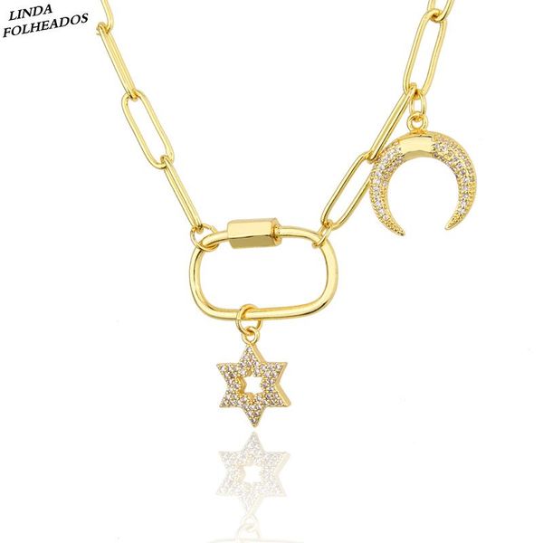 fashion jewelry unique hollow six-pointed star moon combination tag sweater copper zircon trendy necklace pendant necklaces, Silver
fashion jewelry unique hollow six-pointed star moon combination tag sweater copper zircon trendy necklace pendant necklaces, Silver