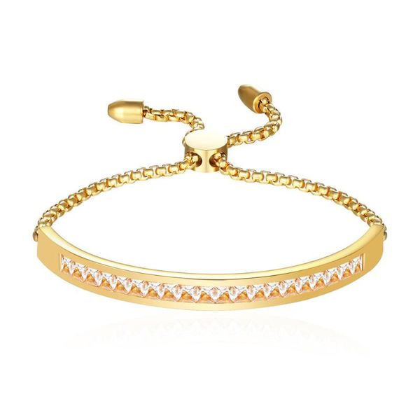 new crystal bangle bracelet stainless steel gold color adjustable length trendy charm jewelry for women wedding brand gifts, Golden;silver
new crystal bangle bracelet stainless steel gold color adjustable length trendy charm jewelry for women wedding brand gifts, Golden;silver