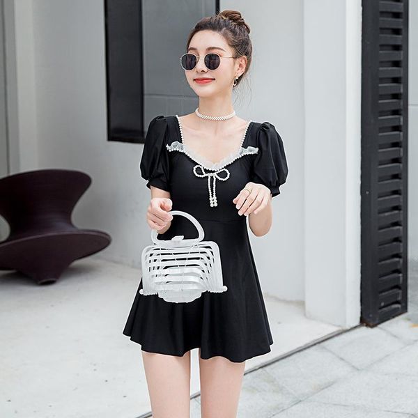 one-piece suits korea style one piece swimsuit puff short sleeve swimwear monokini swindress boyshort bandage beach bathing suit black
one-piece suits korea style one piece swimsuit puff short sleeve swimwear monokini swindress boyshort bandage beach bathing suit black