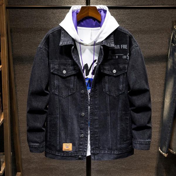 men's jackets denim jacket men fall/winter style washed loose lapel printed coat large size, Black;brown
men's jackets denim jacket men fall/winter style washed loose lapel printed coat large size, Black;brown