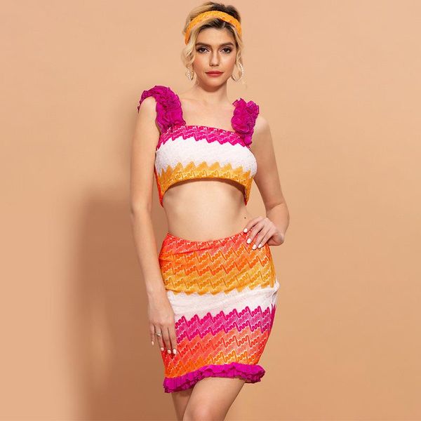 party dresses fashion suits women 2021 summer contrast color wave pattern holiday crop vest two sets of skirt homecoming dress, White;black
party dresses fashion suits women 2021 summer contrast color wave pattern holiday crop vest two sets of skirt homecoming dress, White;black