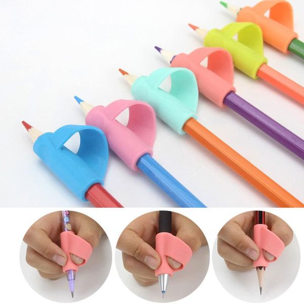 pcs/lot children writing posture correction device silicone pencil holder pen write aid grip stationery jr deals refills, Black;red
pcs/lot children writing posture correction device silicone pencil holder pen write aid grip stationery jr deals refills, Black;red