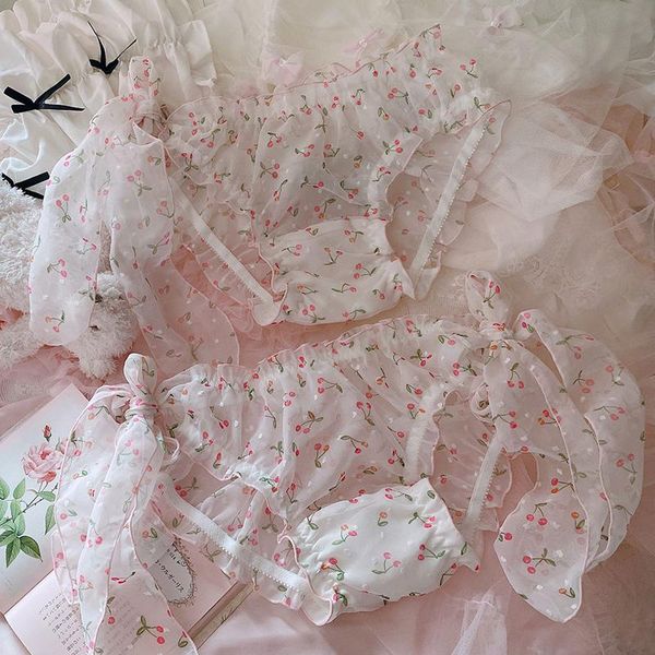 2pcs lolita women's briefs floral lingerie femme cute underwear seamless see through panties thong for women panty underpants, Black;pink
2pcs lolita women's briefs floral lingerie femme cute underwear seamless see through panties thong for women panty underpants, Black;pink