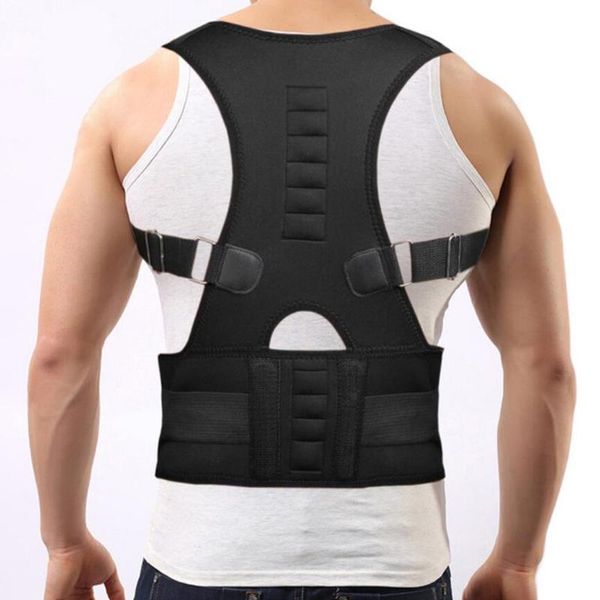 magnetic posture corrector therapy brace shoulder back support belt men women braces & supports, Black;blue
magnetic posture corrector therapy brace shoulder back support belt men women braces & supports, Black;blue