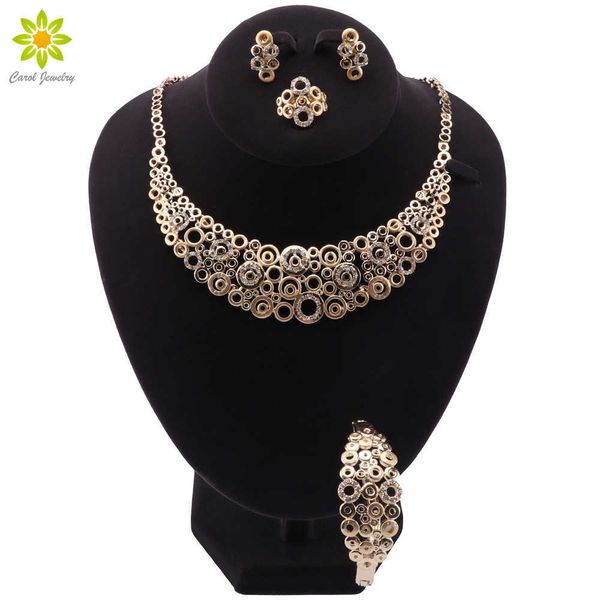 wedding party crystal jewelry sets dubai gold color jewelry set for women necklace earrings ring bracelet classic women jewelry h1022, Silver
wedding party crystal jewelry sets dubai gold color jewelry set for women necklace earrings ring bracelet classic women jewelry h1022, Silver