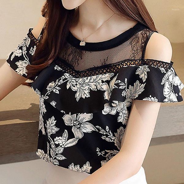 fashion round collar 2021 hollow lace print chiffon blouse shirt shirts short sleeve ladies women's blouses &, White
fashion round collar 2021 hollow lace print chiffon blouse shirt shirts short sleeve ladies women's blouses &, White