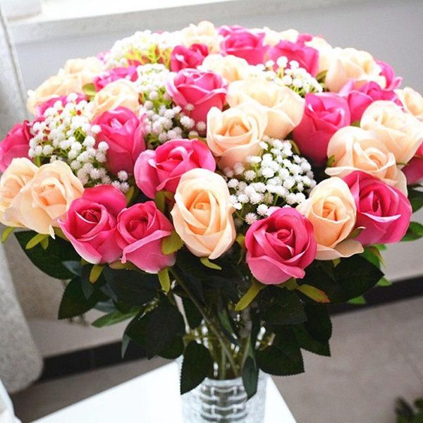 decorative flowers & wreaths 5 pcs silk french rose floral wedding roses holding home decoration accessories party artificial flower
decorative flowers & wreaths 5 pcs silk french rose floral wedding roses holding home decoration accessories party artificial flower