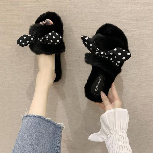 slippers flock shoes casual slides fur flip flops slipers women low butterfly-knot luxury soft plush flat massage 2021 rubber ba, Black
slippers flock shoes casual slides fur flip flops slipers women low butterfly-knot luxury soft plush flat massage 2021 rubber ba, Black