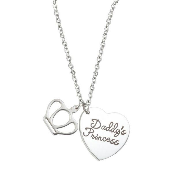 pendant necklaces heart crown necklace jewelry daddy s princess simple lucky stainless steel fashion, Silver
pendant necklaces heart crown necklace jewelry daddy s princess simple lucky stainless steel fashion, Silver