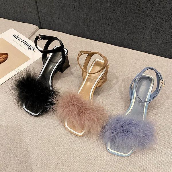 dress shoes sandals women 2021 style wool thick heel high heels summer, Black
dress shoes sandals women 2021 style wool thick heel high heels summer, Black