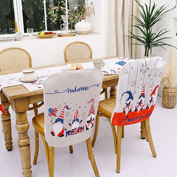 1pcs independence day chair cover gnome pattern decoration for wedding dining banquet housse de chaise covers
1pcs independence day chair cover gnome pattern decoration for wedding dining banquet housse de chaise covers