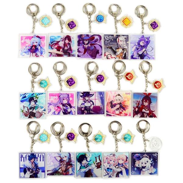 keychains genshin impact keychain anime cosplay zhongli qiao venti tartaglia hutao diluc key ring gift accessories for cute game fans, Silver
keychains genshin impact keychain anime cosplay zhongli qiao venti tartaglia hutao diluc key ring gift accessories for cute game fans, Silver