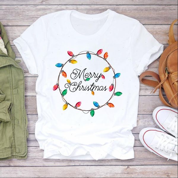 women t shirt christmas light happy year winter season holiday print lady tshirt ladies graphic shirts female tee, White
women t shirt christmas light happy year winter season holiday print lady tshirt ladies graphic shirts female tee, White