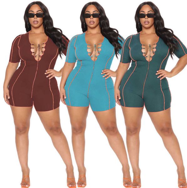Summer Womens Jumpsuits Plus Size 3X 4X 5X Sexy Lace Up Bodysuit Women Slim Fit Deep V Neck Playsuit short Sleeve Bodycon Rompers XL-5XL, Mix or leave a message
Summer Womens Jumpsuits Plus Size 3X 4X 5X Sexy Lace Up Bodysuit Women Slim Fit Deep V Neck Playsuit short Sleeve Bodycon Rompers XL-5XL, Mix or leave a message