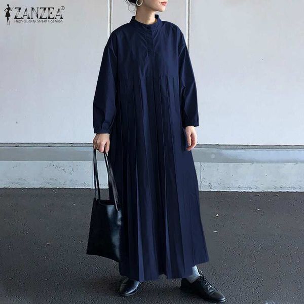 dresses spring women's dress 2021 ladies pleated maxi vestidos casual solid puff sleeve sundress oversized 5xl stand collar robe, Black;gray
dresses spring women's dress 2021 ladies pleated maxi vestidos casual solid puff sleeve sundress oversized 5xl stand collar robe, Black;gray