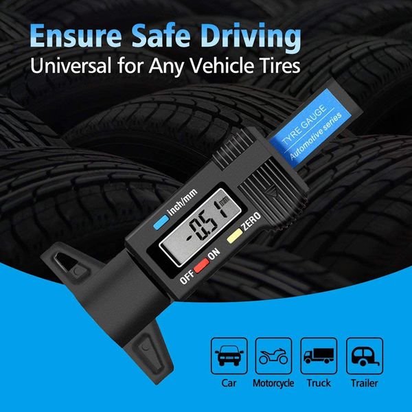 0-25.4mm digital tire tread depth gauge meter measurer high precision tool thickness gauges car tires vernier caliper measuring gauging tool
0-25.4mm digital tire tread depth gauge meter measurer high precision tool thickness gauges car tires vernier caliper measuring gauging tool