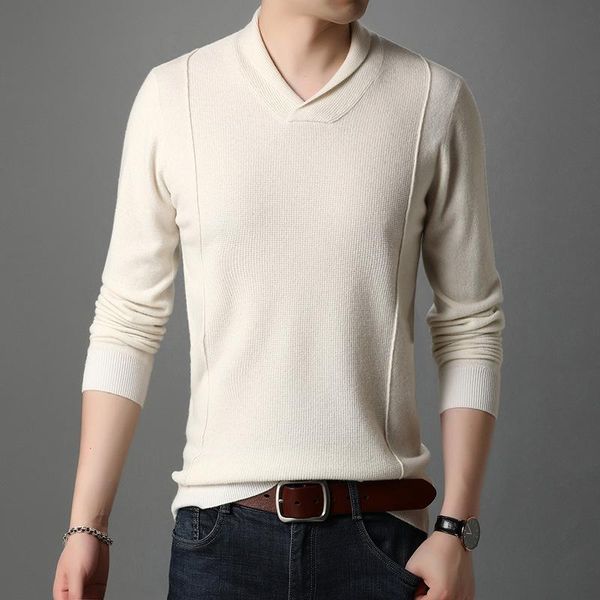 autumn and winter men's warm sweater leisure fashion half high collar young sweaters, White;black
autumn and winter men's warm sweater leisure fashion half high collar young sweaters, White;black