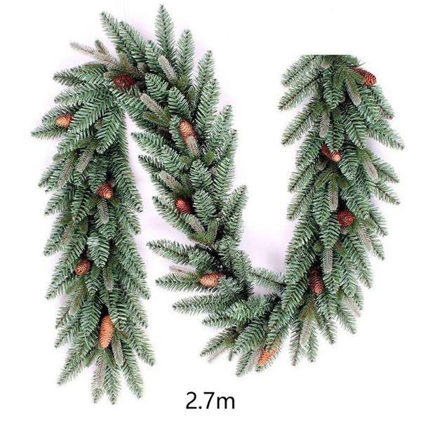 christmas artificial vine garland 2.7m xmas home party holiday decor rattan decorative flowers & wreaths
christmas artificial vine garland 2.7m xmas home party holiday decor rattan decorative flowers & wreaths
