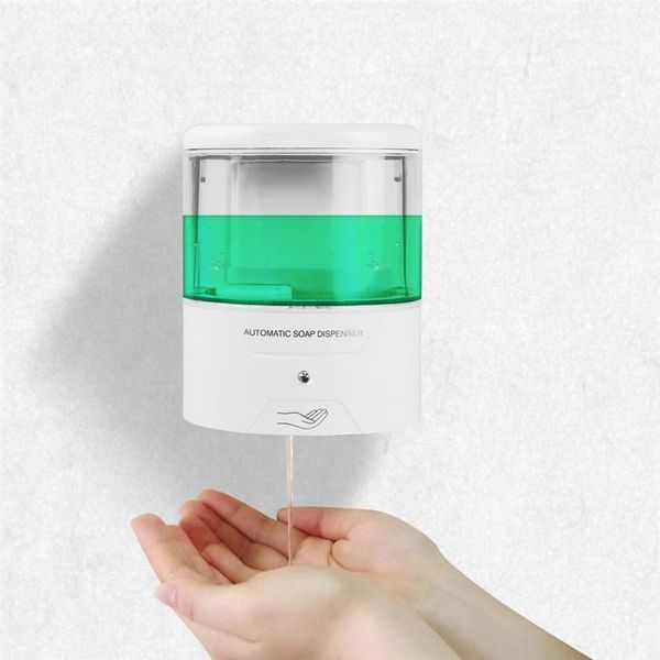 liquid soap dispenser 600ml automatic intelligent sensor induction touchless abs hand washing dispensers for kitchen bathroom