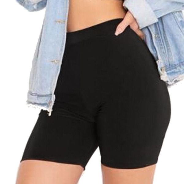 plus size women elastic shorts casual high waist tight fitness slim skinny bottoms summer solid black women's, White;black
plus size women elastic shorts casual high waist tight fitness slim skinny bottoms summer solid black women's, White;black