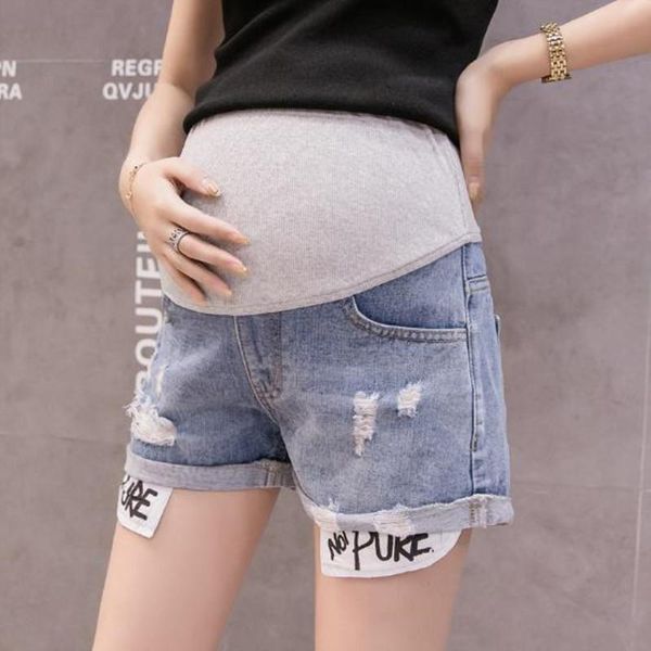 maternity bottoms fashion pregnant denim shorts women summer personality jeans loose comfortable maternal stomach short pants, White
maternity bottoms fashion pregnant denim shorts women summer personality jeans loose comfortable maternal stomach short pants, White
