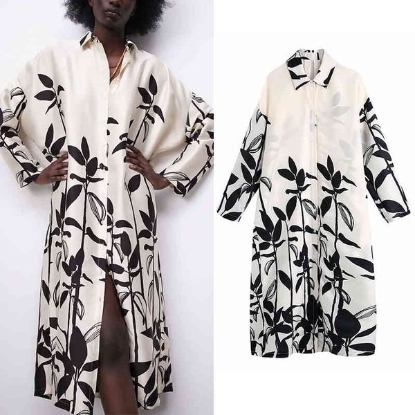 za summer women dress printed midi single breasted casual party vestido elegant turn down collar a-line long girls outfits 210422, Black;gray
za summer women dress printed midi single breasted casual party vestido elegant turn down collar a-line long girls outfits 210422, Black;gray