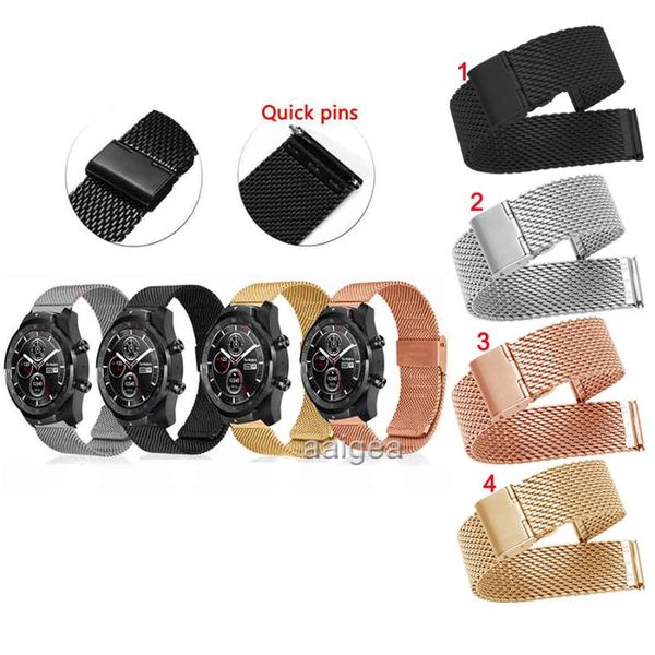 watch bands milanese stainless steel band strap for ticwatch pro 3 e2 s2 gtx watchbands 20mm 22mm, Black;brown
watch bands milanese stainless steel band strap for ticwatch pro 3 e2 s2 gtx watchbands 20mm 22mm, Black;brown