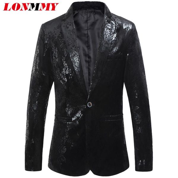 men's suits & blazers lonmmy 6xl mens blazer jacket fashion slim fit flower male casual floral men brand clothing casaco masculino blac, White;black
men's suits & blazers lonmmy 6xl mens blazer jacket fashion slim fit flower male casual floral men brand clothing casaco masculino blac, White;black
