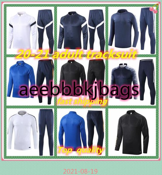 19 20 21 tracksuit survetement football jogging equipe de 2021 soccer training suit set, Black
19 20 21 tracksuit survetement football jogging equipe de 2021 soccer training suit set, Black