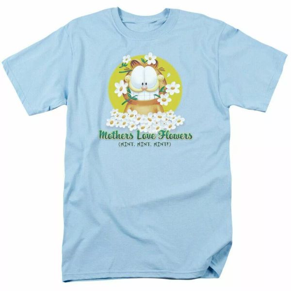 garfield mothers love flowers t shirt mens licensed cat comic tee light blue, White;black
garfield mothers love flowers t shirt mens licensed cat comic tee light blue, White;black