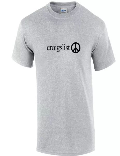 Craigslist Black Logo Shirt internet Classified Ads Sport Gray Cotton T-shirt, White;black
Craigslist Black Logo Shirt internet Classified Ads Sport Gray Cotton T-shirt, White;black