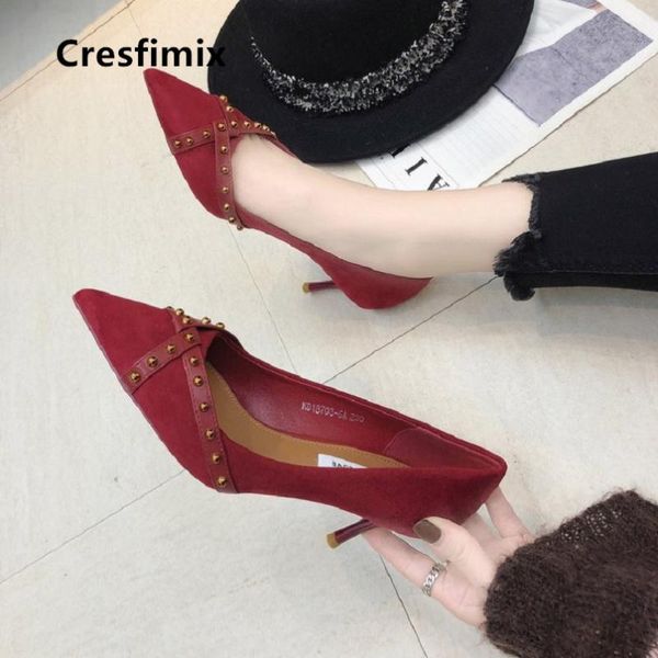 cresfimix women cute sweet comfortable wine red flock high heel pumps lady casual shoes black heels bombas de mujeres c5031 dress
cresfimix women cute sweet comfortable wine red flock high heel pumps lady casual shoes black heels bombas de mujeres c5031 dress
