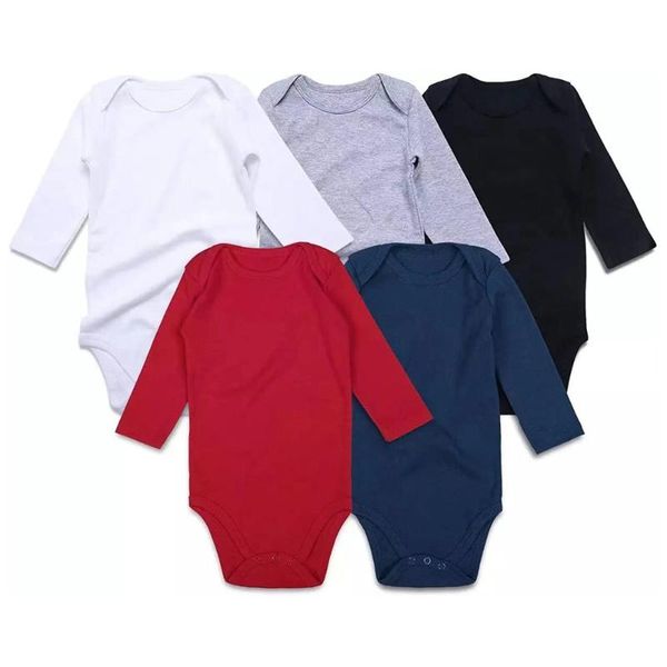 boys girls long sleeve cotton solid black white romper born infant jumpsuit baby clothes jumpsuits, Blue
boys girls long sleeve cotton solid black white romper born infant jumpsuit baby clothes jumpsuits, Blue
