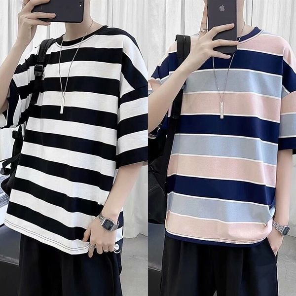 hong kong men's short sleeve t-shirt, student stripe shirt, 5 sleeves, lovers fashion, White
hong kong men's short sleeve t-shirt, student stripe shirt, 5 sleeves, lovers fashion, White