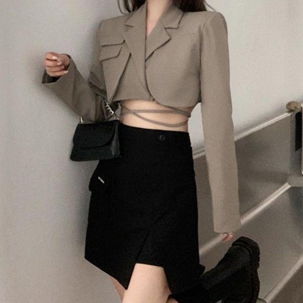 two piece dress women suit long sleeved korean version professional wear small jacket casual formal, White
two piece dress women suit long sleeved korean version professional wear small jacket casual formal, White
