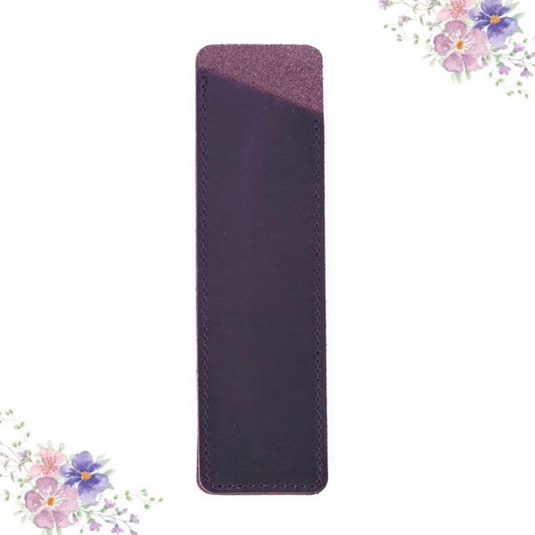 leather pen bag stationery school vintage pens pouch office protective (purple) pencil bags
leather pen bag stationery school vintage pens pouch office protective (purple) pencil bags