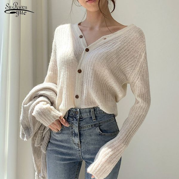 autumn fashion v-neck thread sweater women single breasted femme slim fit cardigan solid women's jacket 11120 210521, White
autumn fashion v-neck thread sweater women single breasted femme slim fit cardigan solid women's jacket 11120 210521, White