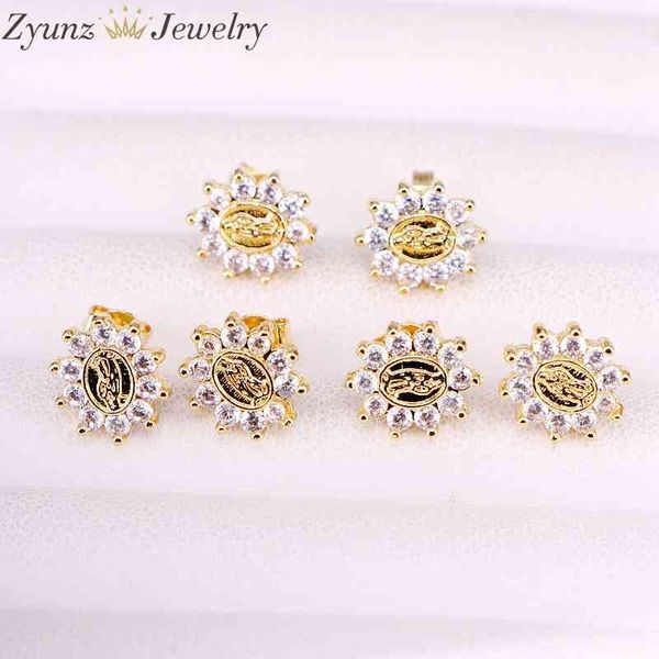 10pairs, clear cz virgin design micro pave cz stud, fashion trendy gold jewelry zirconia stone crystal studs women jewelry 210325, Golden;silver
10pairs, clear cz virgin design micro pave cz stud, fashion trendy gold jewelry zirconia stone crystal studs women jewelry 210325, Golden;silver