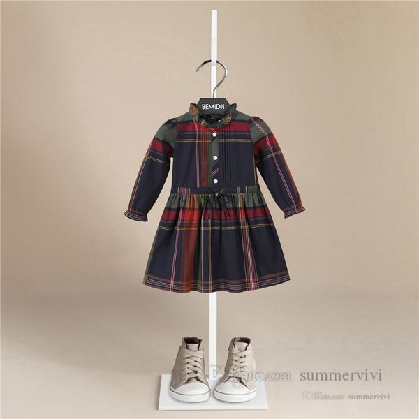 designer kids plaid dresses girls ruffle collar flare sleeve lattice princess dress spring autumn children bows belt pleated clothing q3139, Red;yellow
designer kids plaid dresses girls ruffle collar flare sleeve lattice princess dress spring autumn children bows belt pleated clothing q3139, Red;yellow