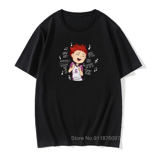 men's t-shirts funny haikyuu satori tendou t-shirt men cotton anime manga shirts volleyball tee vintage summer tshirt gift fans clothe, White;black
men's t-shirts funny haikyuu satori tendou t-shirt men cotton anime manga shirts volleyball tee vintage summer tshirt gift fans clothe, White;black