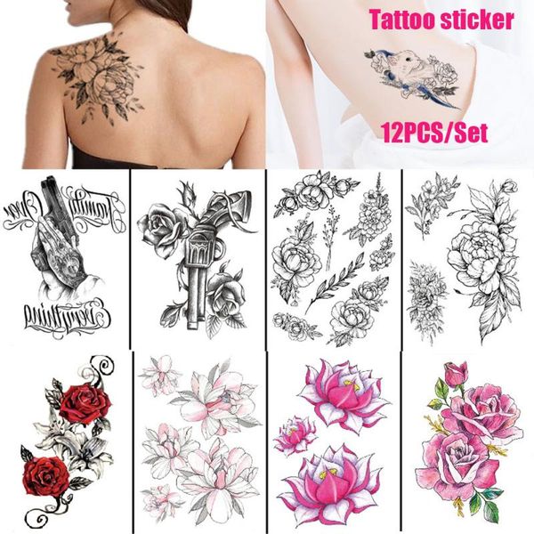 temporary tattoos 12pcs flower for women shoulder tattoo sticker fashion body art waterproof arm tatoo
temporary tattoos 12pcs flower for women shoulder tattoo sticker fashion body art waterproof arm tatoo