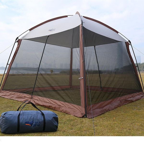 ultralarge camping tent 5-8 person summer sun shelter tent large beach garden hiking gazebo travel sunshade 330*330*240cm
ultralarge camping tent 5-8 person summer sun shelter tent large beach garden hiking gazebo travel sunshade 330*330*240cm