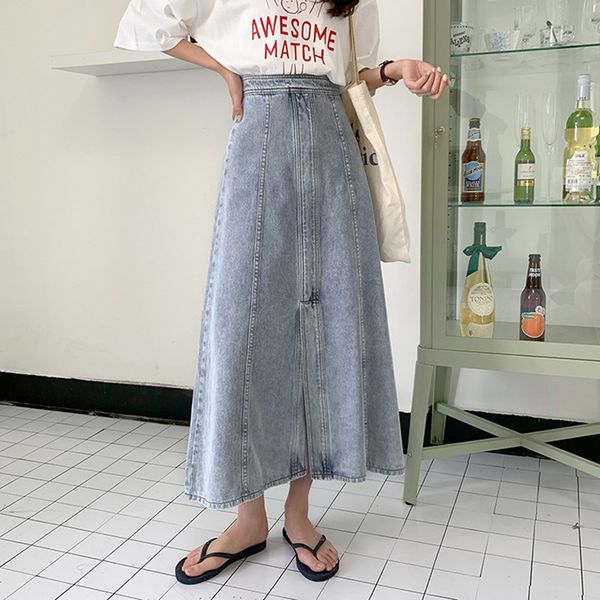 2 colors denim skirt women korean style vintage long jeans skirt side split high waist a line skirts long for womens(78375 210423, Black
2 colors denim skirt women korean style vintage long jeans skirt side split high waist a line skirts long for womens(78375 210423, Black