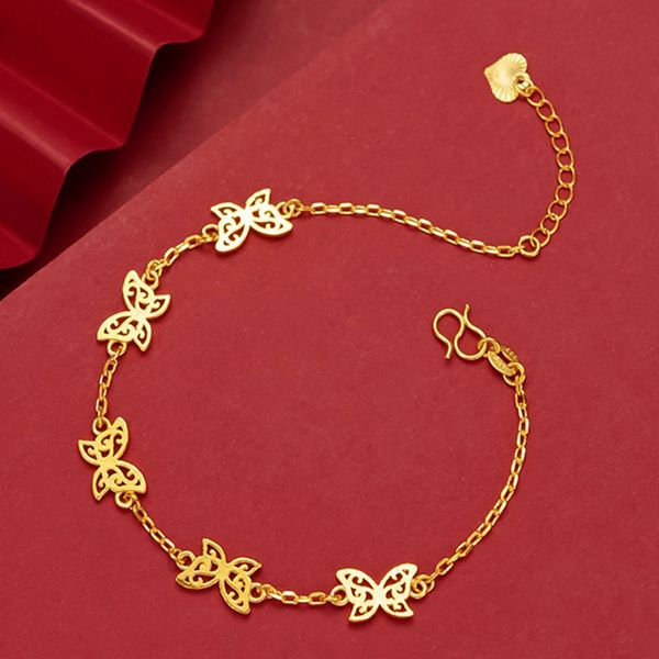 butterfly shaped wrist chain women girl jewelry 18k yellow gold filled pretty gift, Black
butterfly shaped wrist chain women girl jewelry 18k yellow gold filled pretty gift, Black