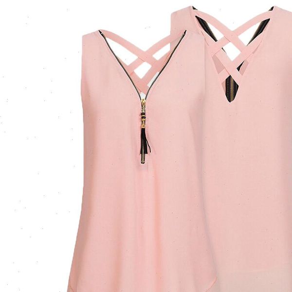 womens shirts chiffon blouse women plus size 5xl tank sleeveless cross ladies clothes tunic zipper v neck lr2, White
womens shirts chiffon blouse women plus size 5xl tank sleeveless cross ladies clothes tunic zipper v neck lr2, White
