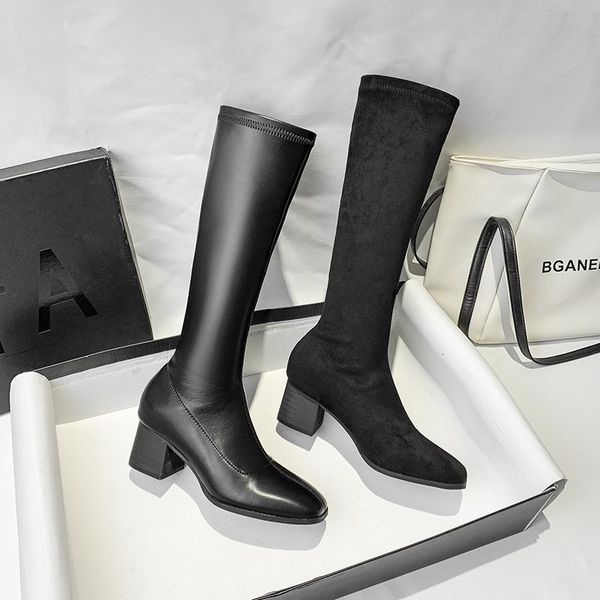 boots women's boots long-tube stretch suede rider with straps high-tube fashion comfortable sleeve spqb, Black
boots women's boots long-tube stretch suede rider with straps high-tube fashion comfortable sleeve spqb, Black